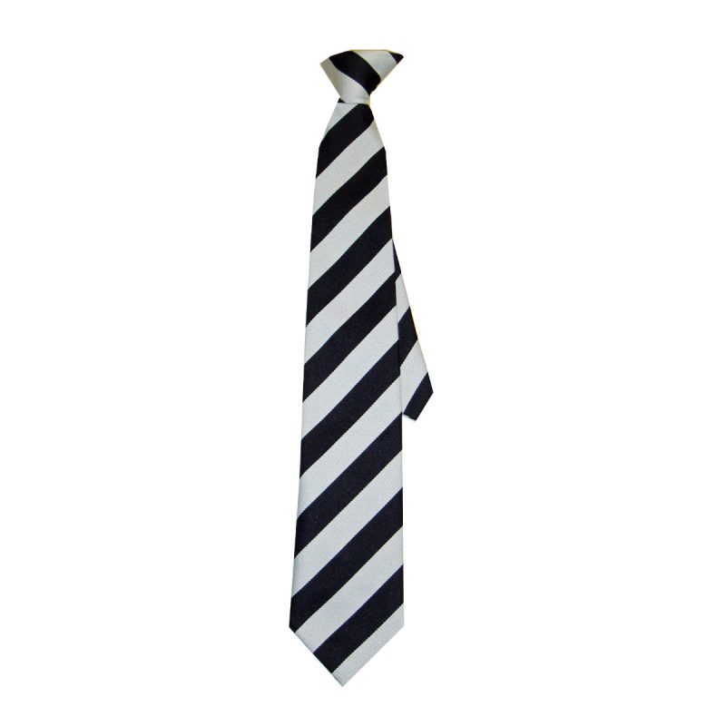 Campion School Phoenix House black stripe clip on tie – Stitch-Tech